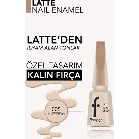 Flormar Latte Nail Enamel Nail Polish - MALLTURK