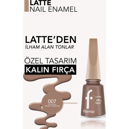 Flormar Latte Nail Enamel Nail Polish - MALLTURK