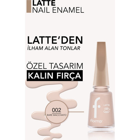 Flormar Latte Nail Enamel Nail Polish - MALLTURK
