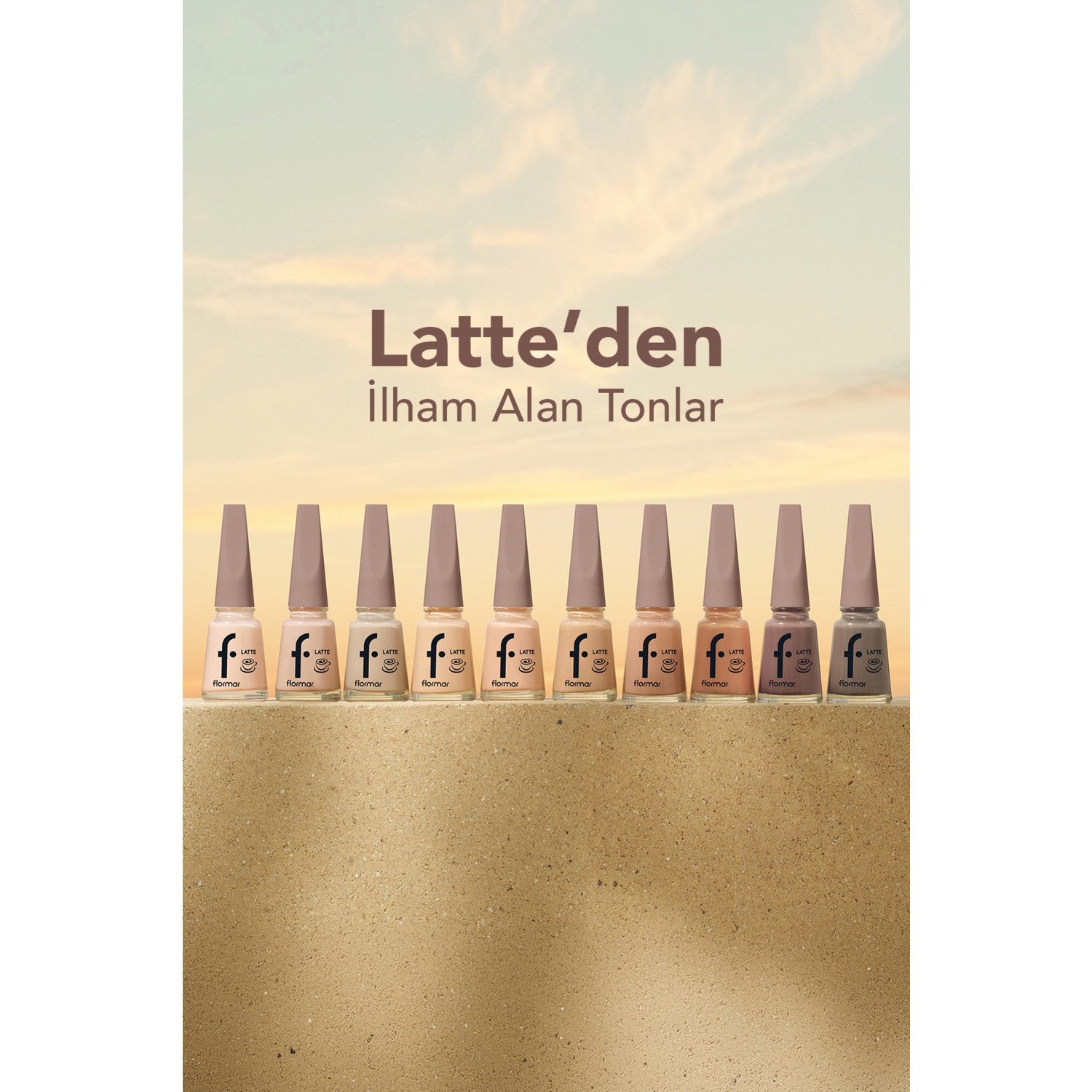 Flormar Latte Nail Enamel Nail Polish - MALLTURK