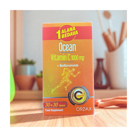 Orzax Ocean Vitamin C 1000 mg 30+30 Tablet 1 Alana 1 Bedava - MALLTURK