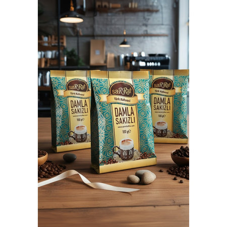 Sarraf Mastic Flavored Turkish Coffee 100 gr 3-pack - MALLTURK
