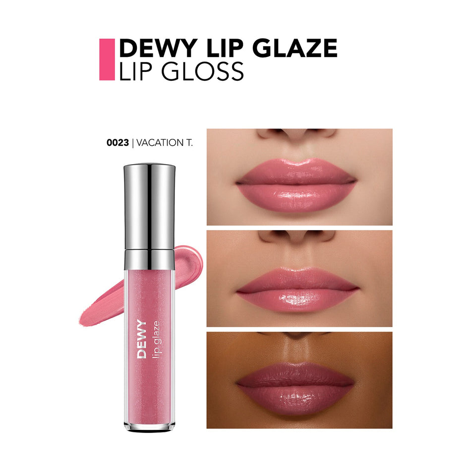 Flormar Dewy Lip Glaze Moisturizing Semi-Transparent Lip Gloss (023 Vacation Time) 8682536069427