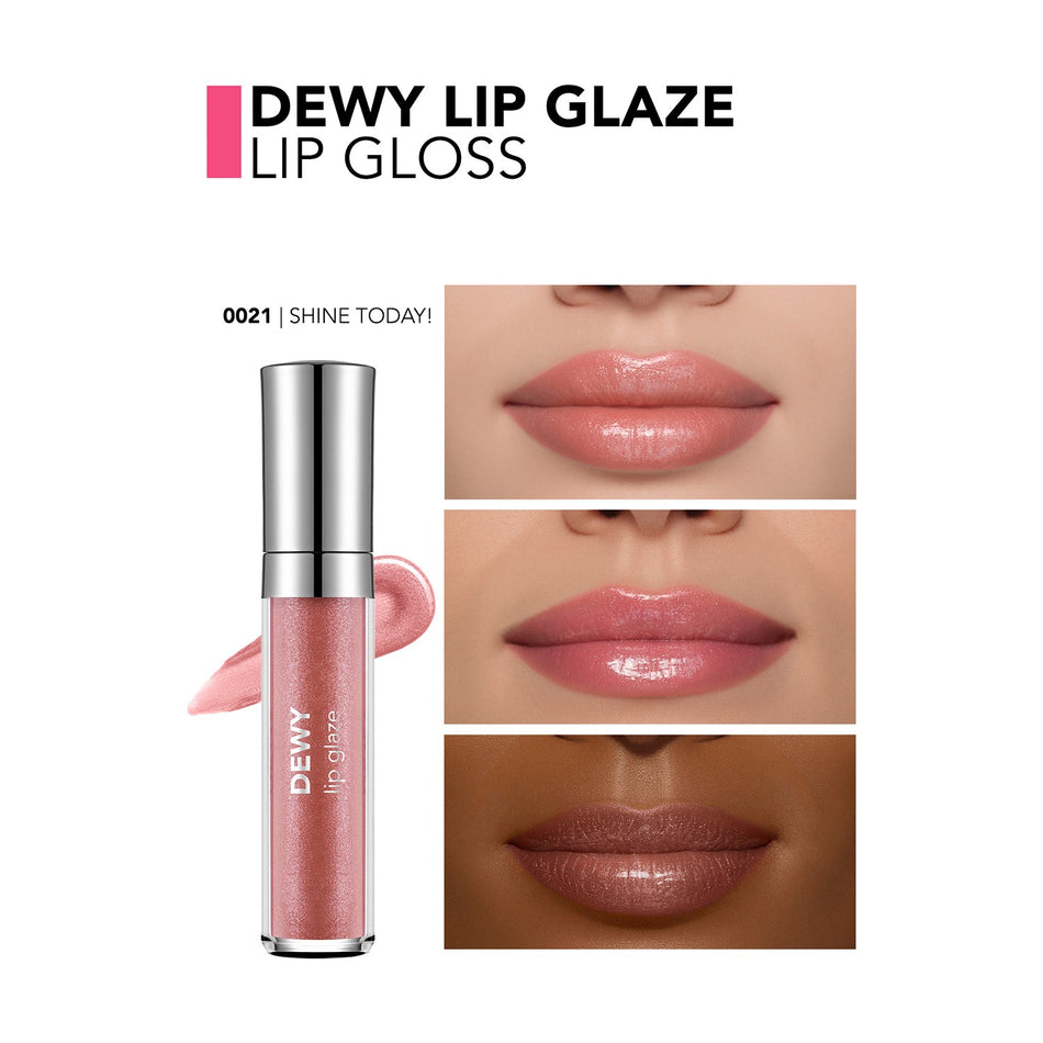 Flormar Dewy Lip Glaze Moisturizing Semi-Transparent Lip Gloss (021 Shine Today) 8682536069380