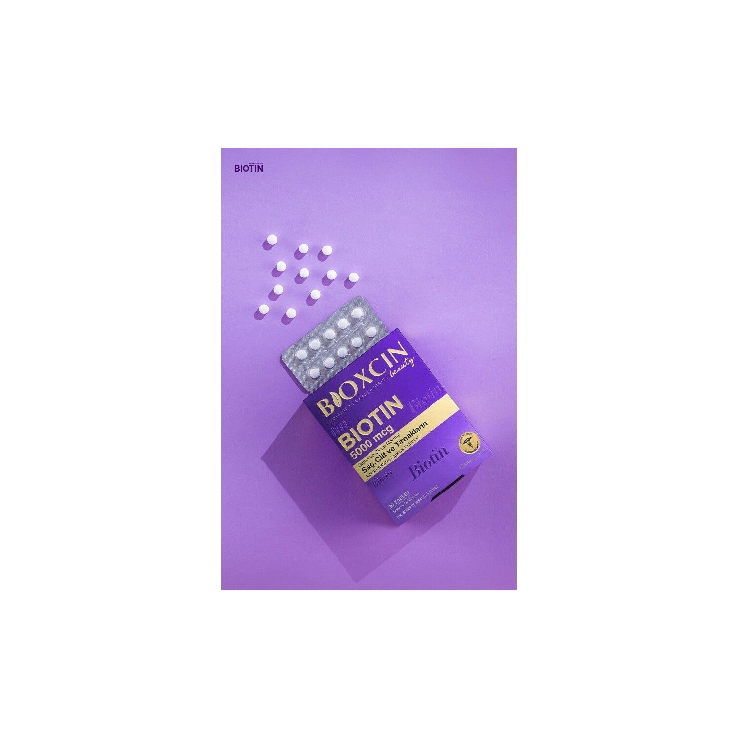 Bioxcin Biotin 5000 mcg Tablets