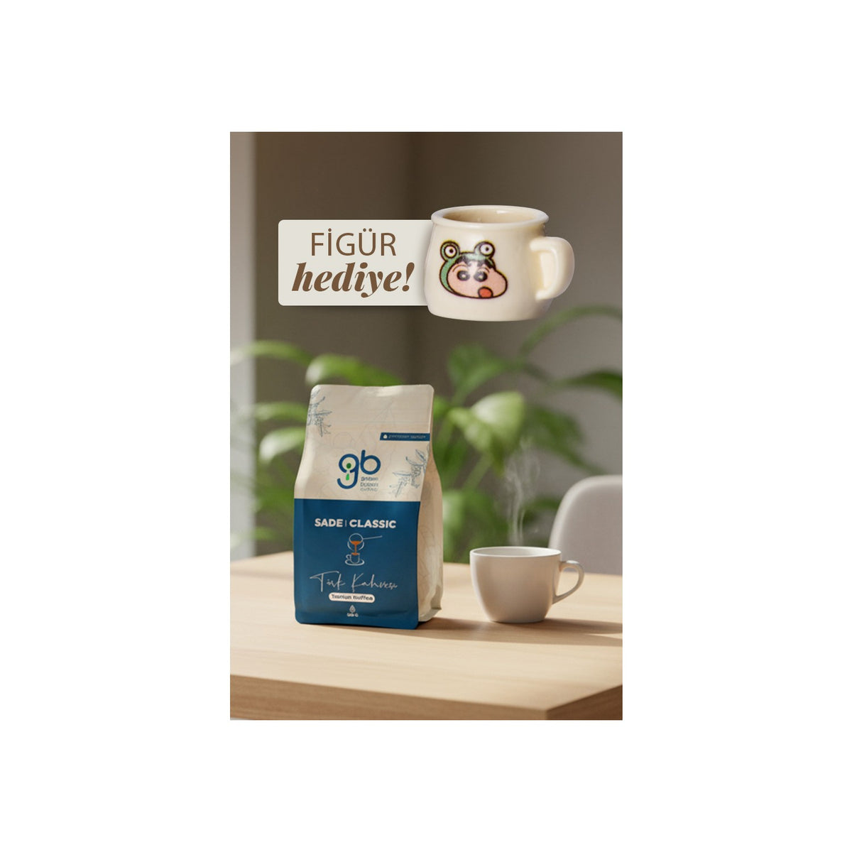 Green Brown Coffee Plain Turkish Coffee 185 g + Gift - MALLTURK