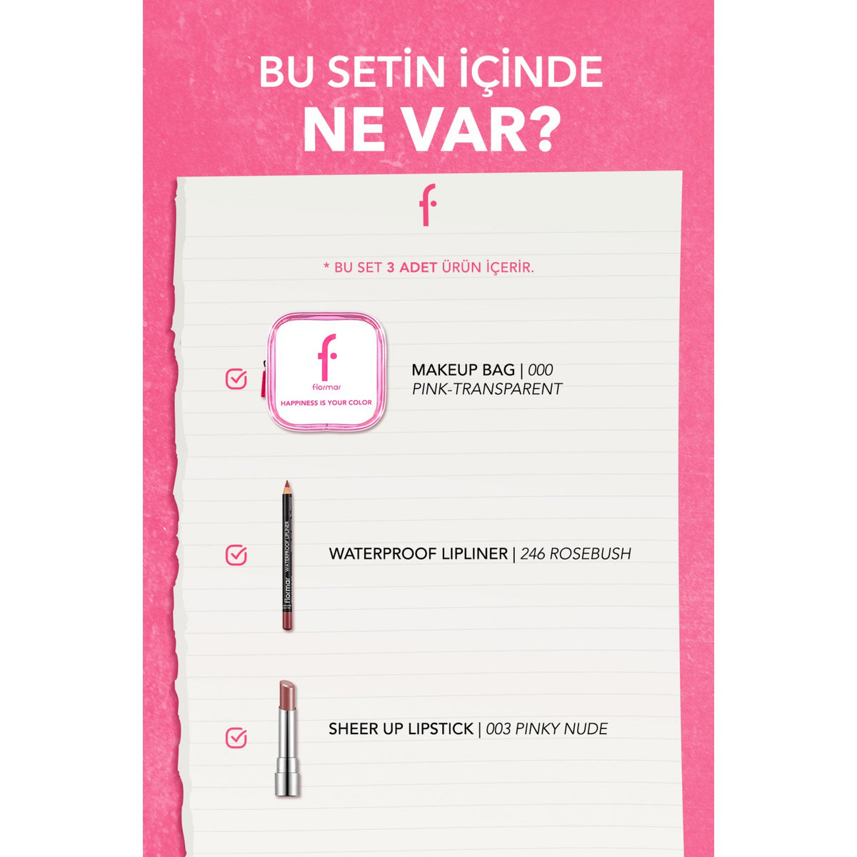 Flormar Lip Perfect Set 2li Dudak Makeup Set