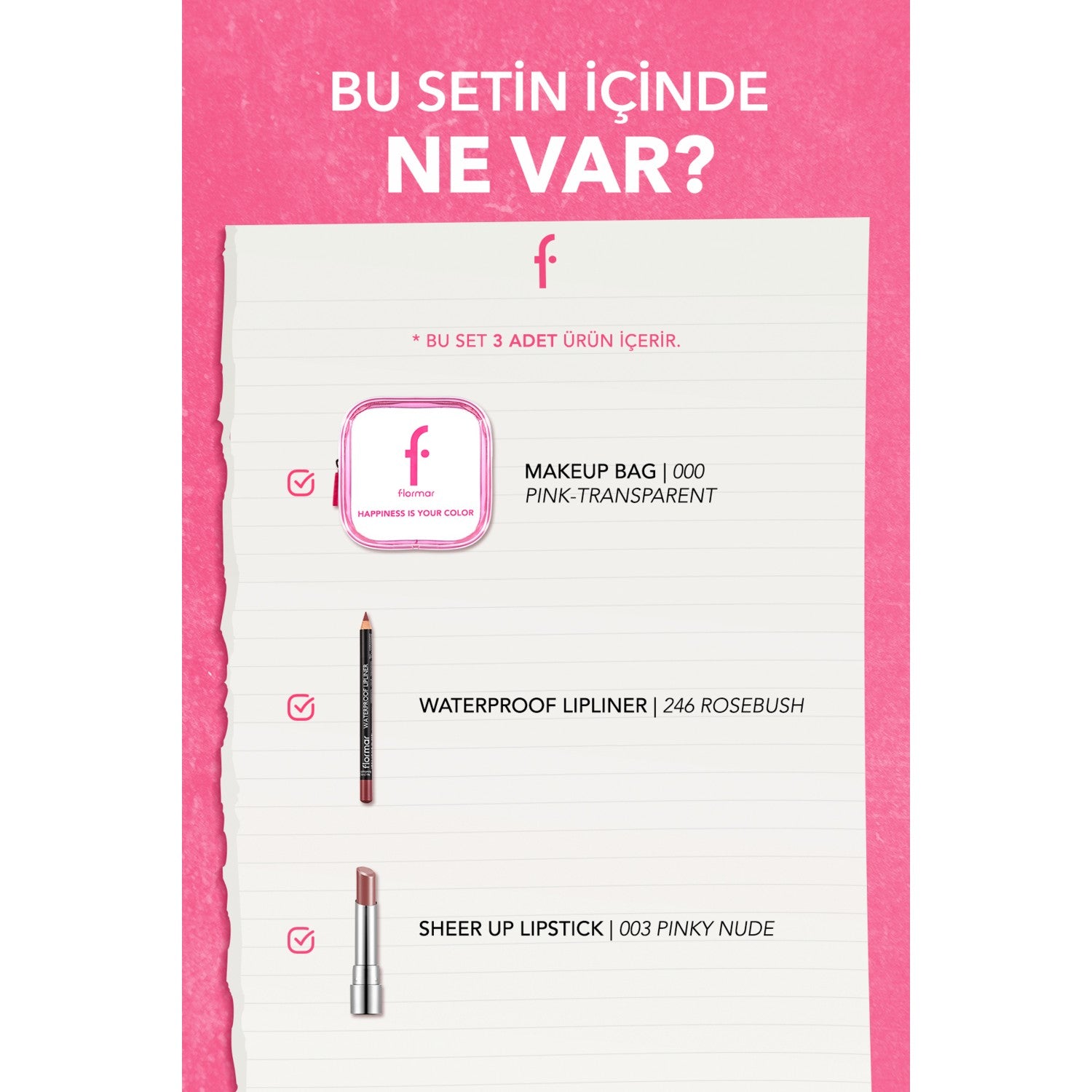 Flormar Lip Perfect Set 2li Dudak Makeup Set