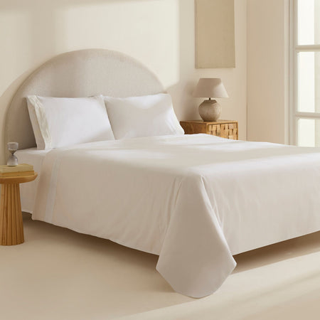 Karaca Home Calisse Guipure Lace Double Duvet Cover Set White - MALLTURK