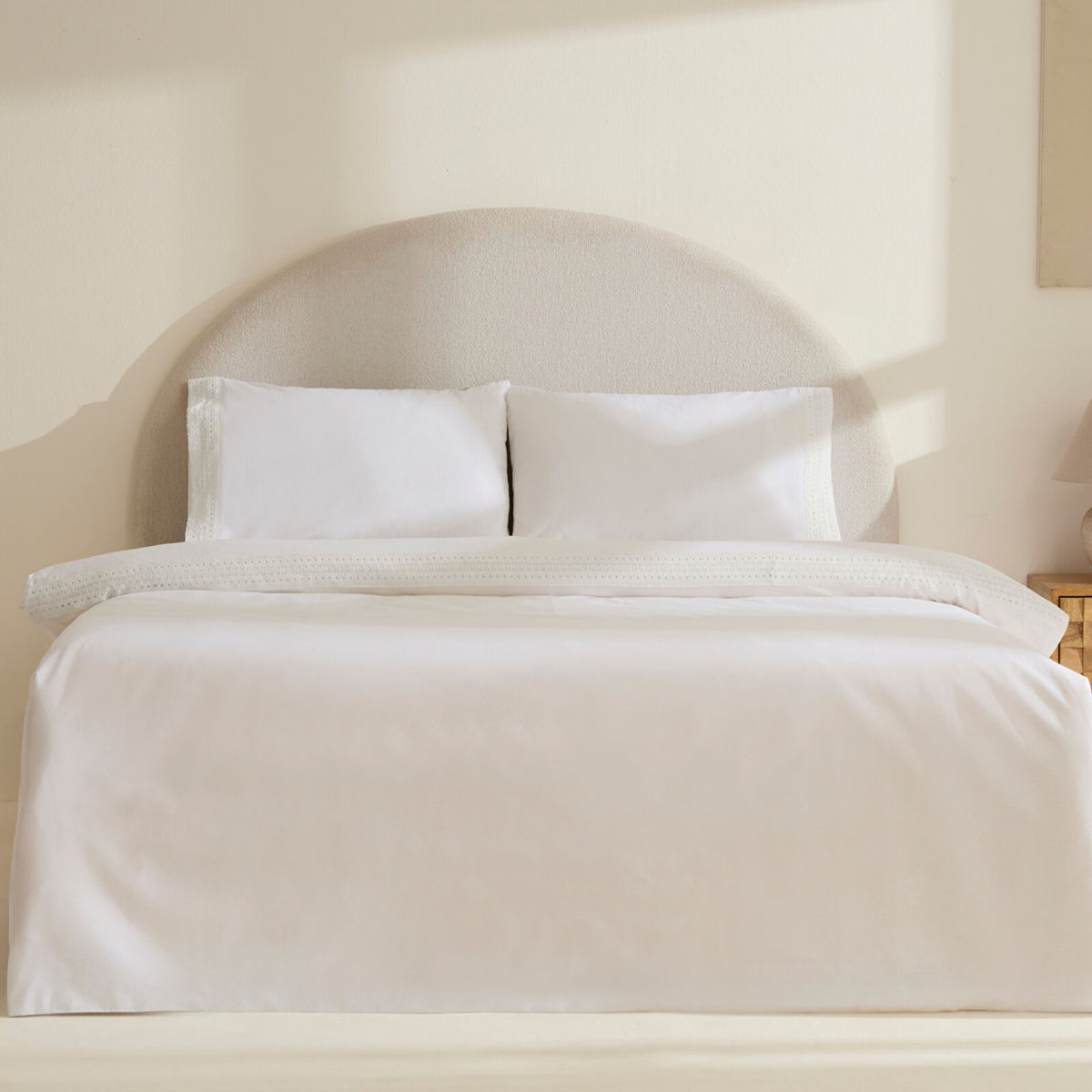 Karaca Home Calisse Guipure Lace Double Duvet Cover Set White - MALLTURK