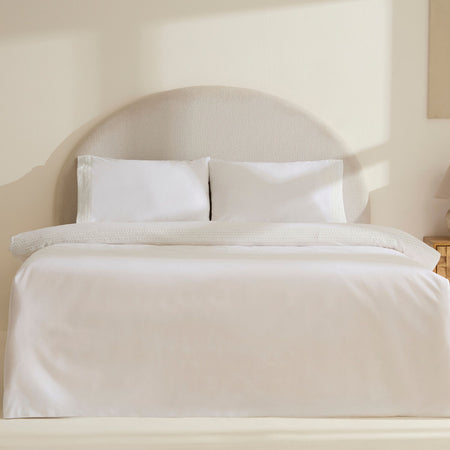 Karaca Home Calisse Guipure Lace Double Duvet Cover Set White - MALLTURK