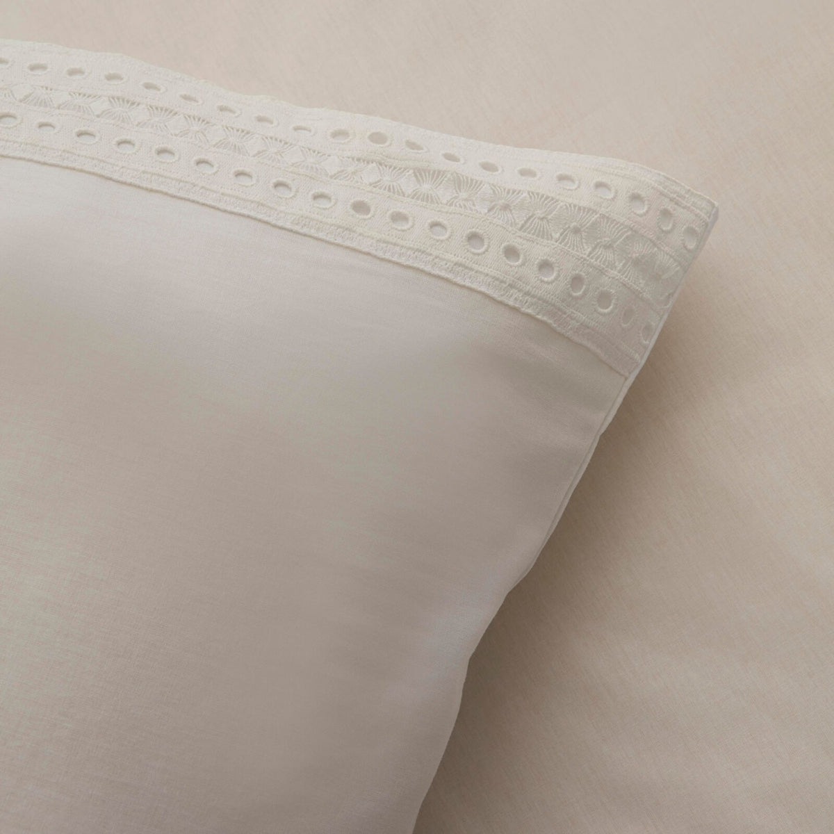 Karaca Home Calisse Guipure Lace Double Duvet Cover Set White - MALLTURK