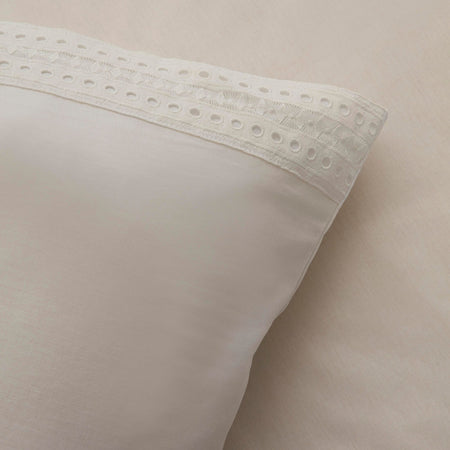 Karaca Home Calisse Guipure Lace Double Duvet Cover Set White - MALLTURK