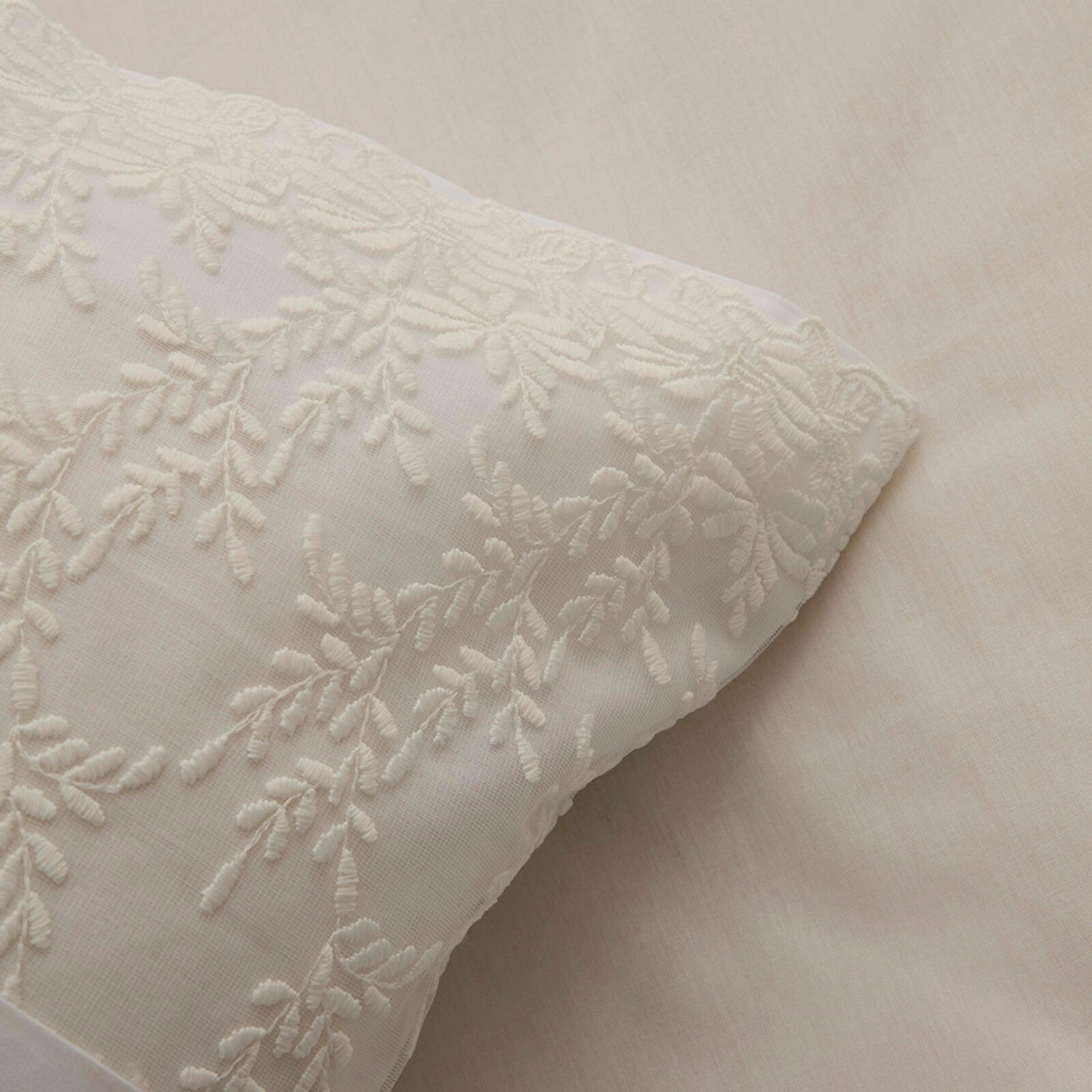 Karaca Home Elaria Lace Double Duvet Cover Set White