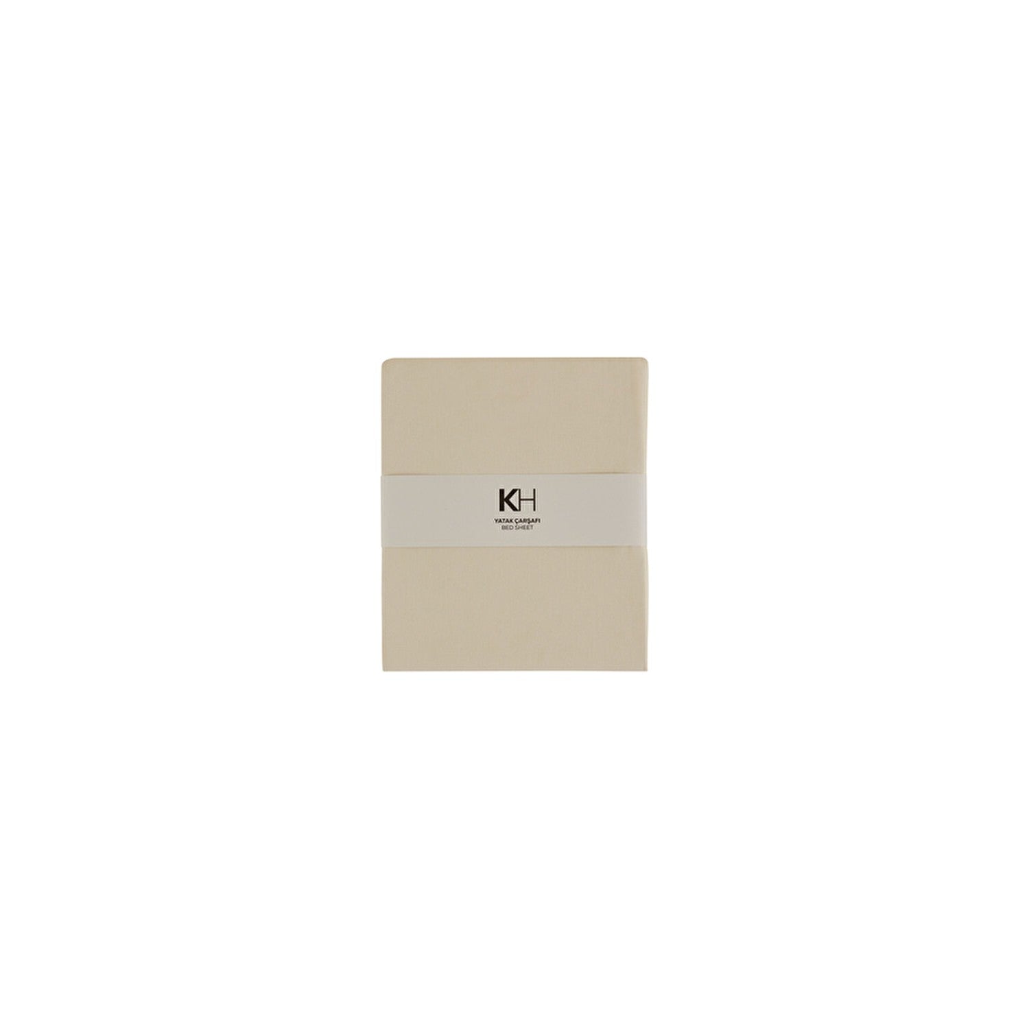 Karaca Home Basic 100% Cotton Double Flat Sheet, Ecru - MALLTURK