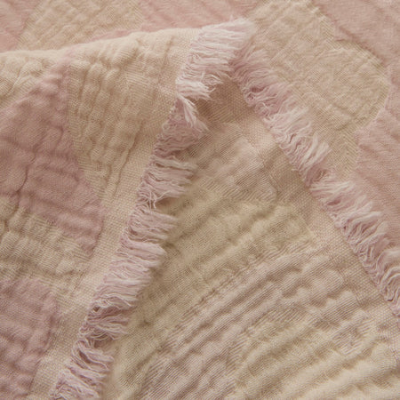 Karaca Home Shayla Pink Printed Muslin Quilted Bedding Set - MALLTURK