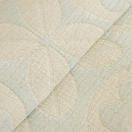 Karaca Home Shayla Blue Printed Muslin Quilted Bedding Set - MALLTURK