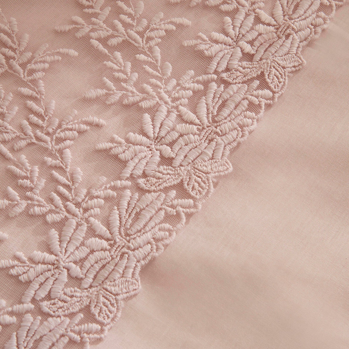 Karaca Home Elaria Lace Double Duvet Cover Set Powder Pink - MALLTURK