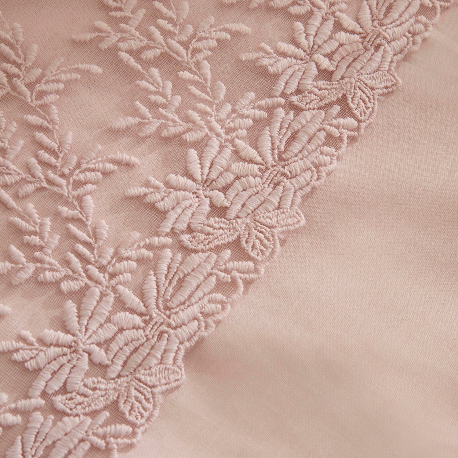 Karaca Home Elaria Lace Double Duvet Cover Set Powder Pink - MALLTURK