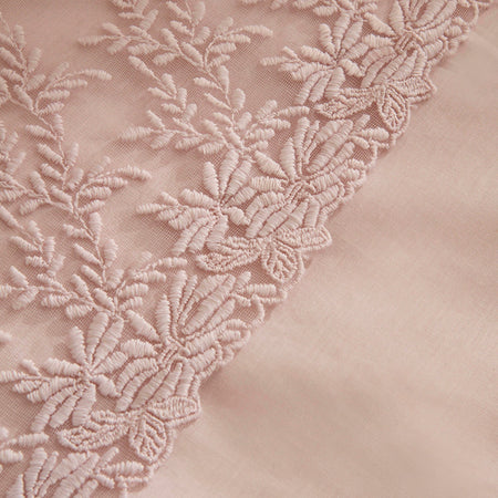 Karaca Home Elaria Lace Double Duvet Cover Set Powder Pink - MALLTURK