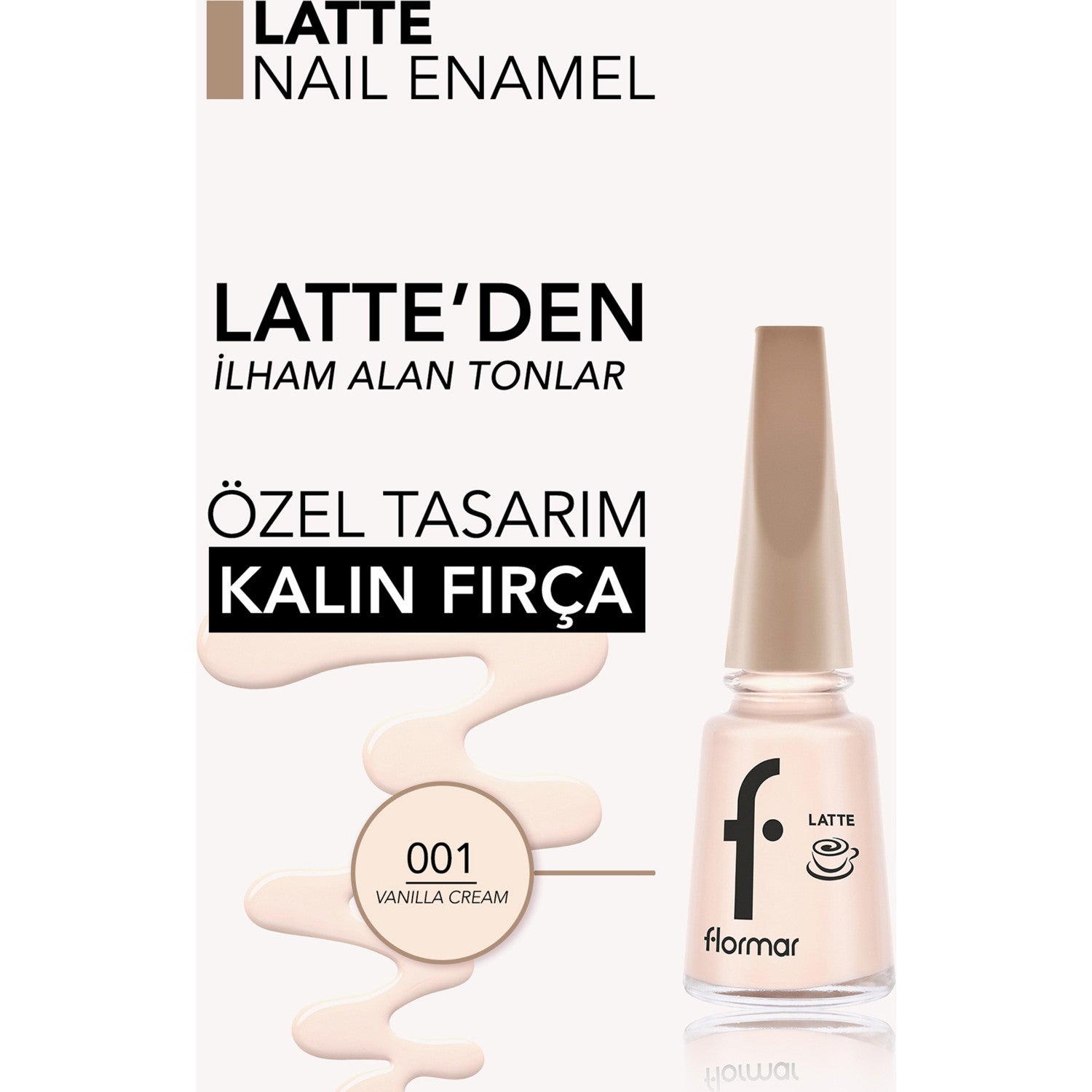 Flormar Latte Nail Polish - MALLTURK