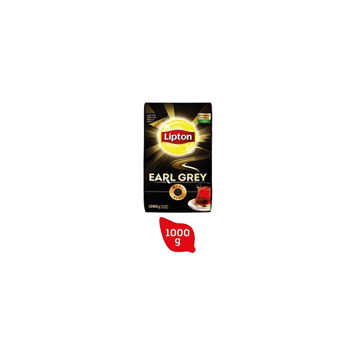 Lipton Earl Grey loose leaf tea bergamot flavored 1 kg Ozel Seri Tazeligi Koruyan pack - MALLTURK