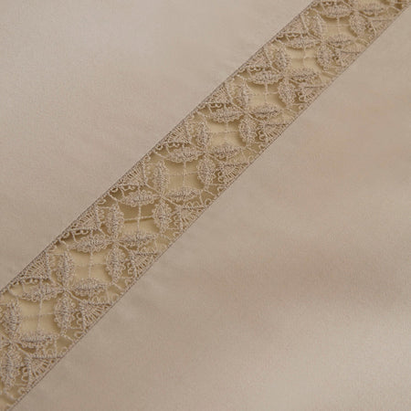 Karaca Home Miel %100 Cotton Sateen Double Sateen Duvet Cover Set Stone - MALLTURK