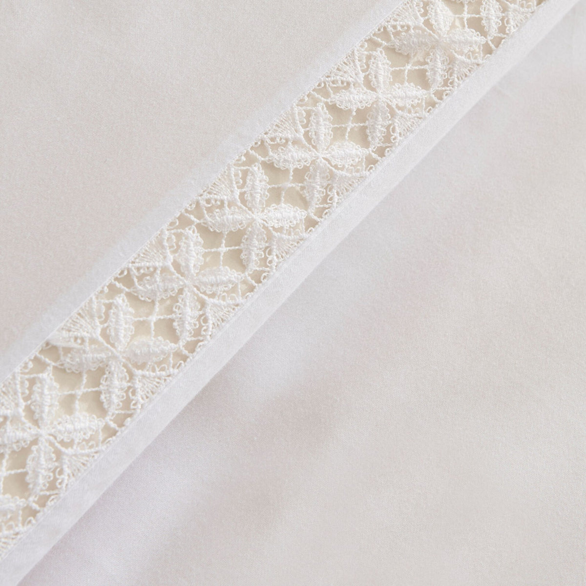 Karaca Home Miel %100 Cotton Sateen Double Duvet Cover Set White - MALLTURK
