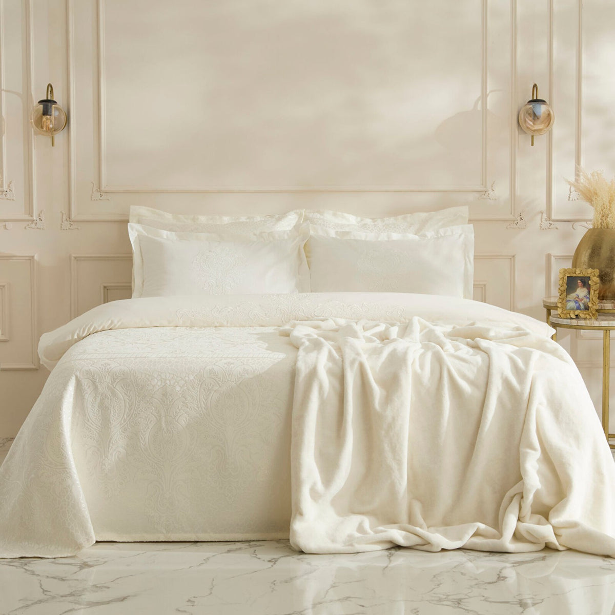 Karaca Home Sevra 8-Piece Private Bridal Set, Ecru - MALLTURK