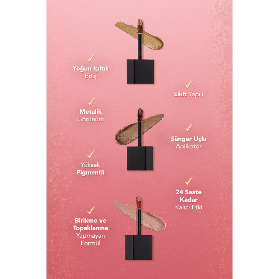 Flormar Shimmer & Shine Liquid Eye Shadow - MALLTURK