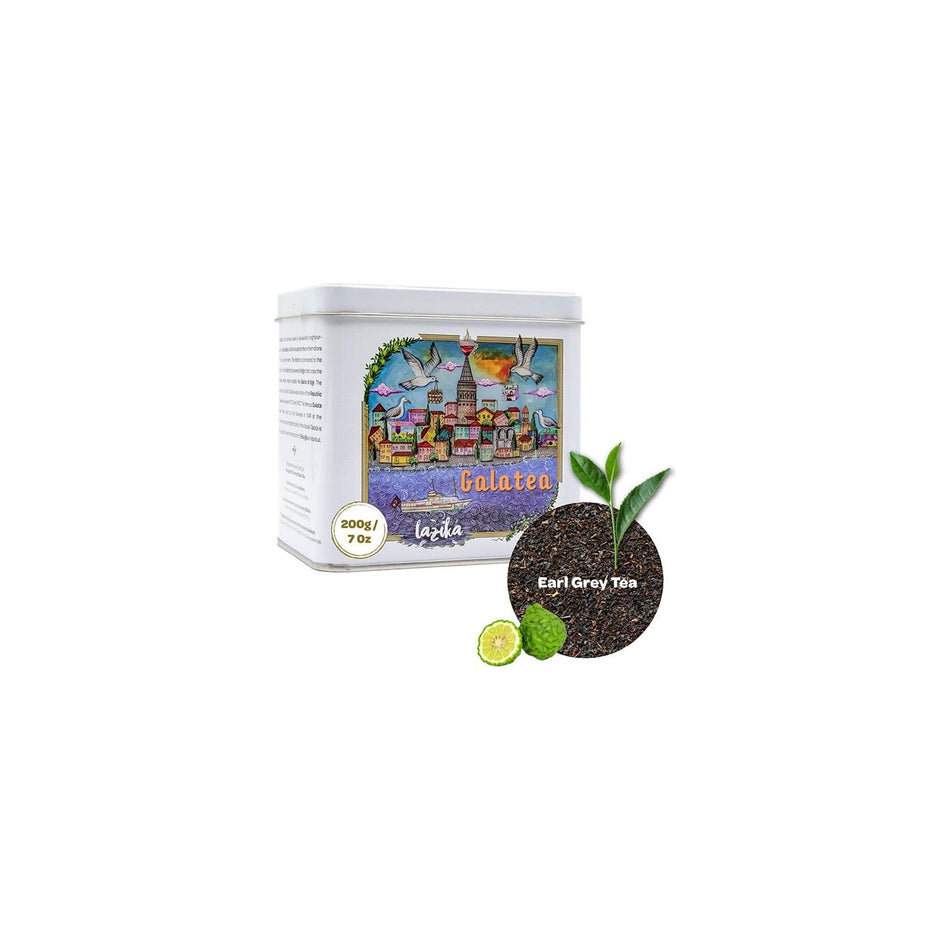 Lazika Galatea bergamot flavored black tea 200 g Metal Kutu - Erken Hasat, Hediyelik - MALLTURK