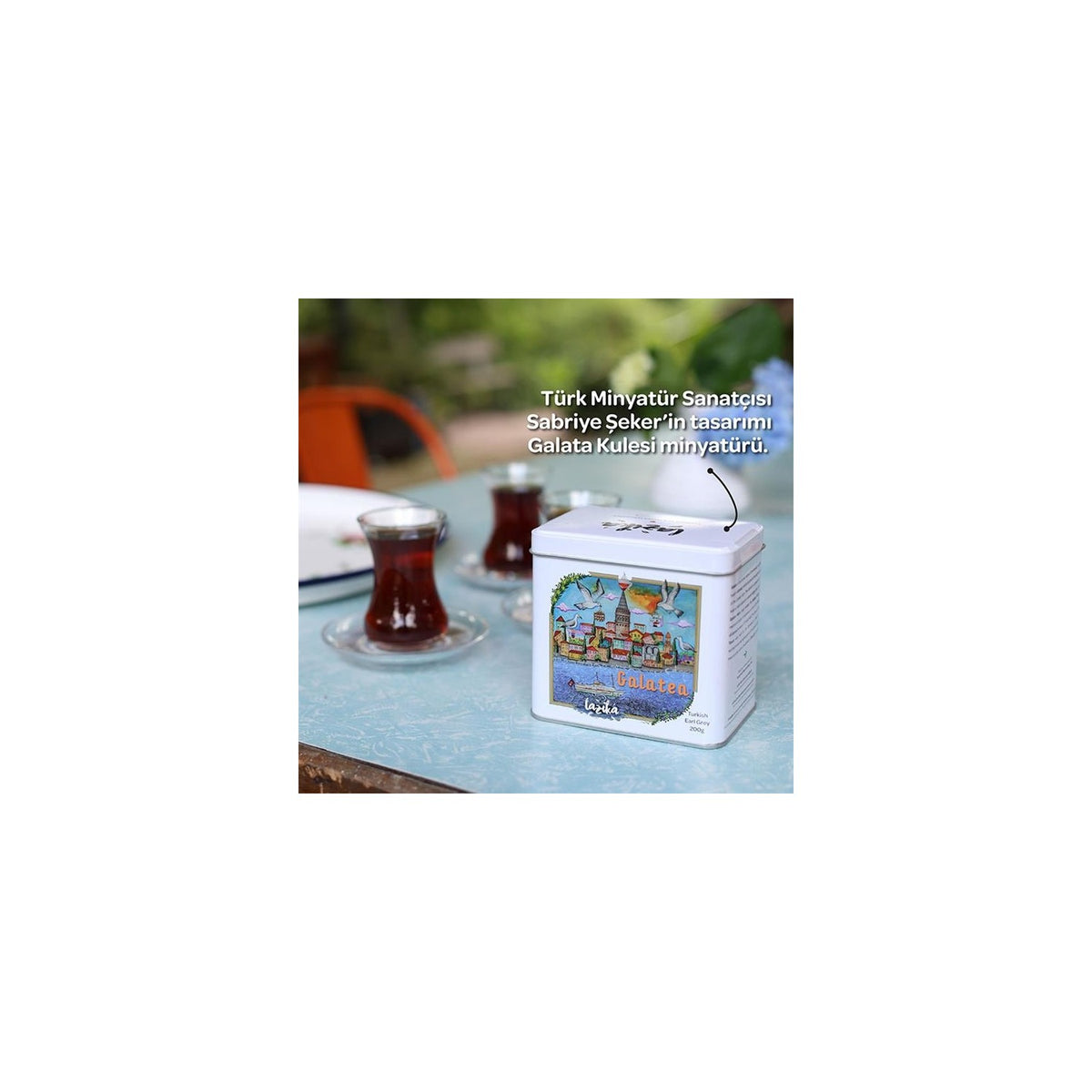 Lazika Galatea bergamot flavored black tea 200 g Metal Kutu - Erken Hasat, Hediyelik - MALLTURK