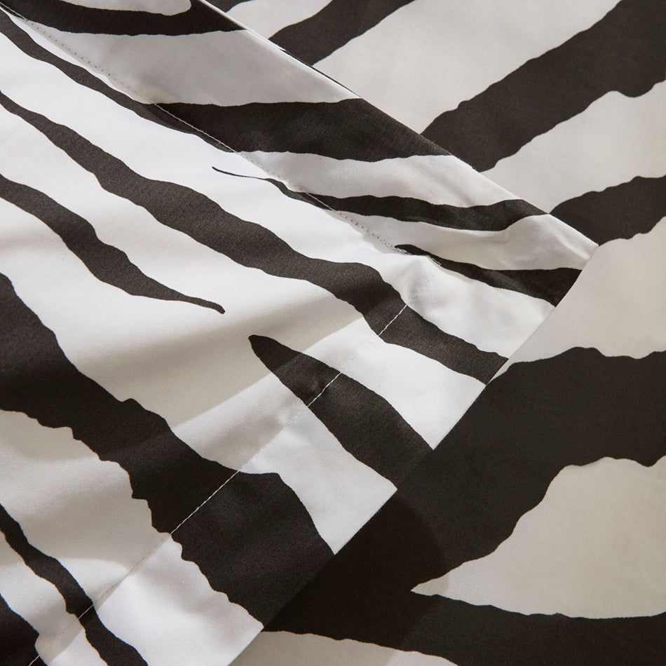 Karaca Home Marimba %100 Cotton Double Duvet Cover Set Black - MALLTURK