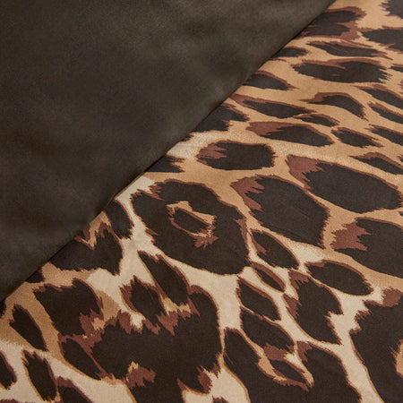 Karaca Home Leovina %100 Cotton Double Sateen Duvet Cover Set Brown - MALLTURK