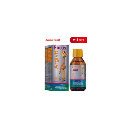 Argivit Focus Syrup 2'li Avantajli Paket 150 ml Zihin Gelisimi Icin Ozel Formul - MALLTURK