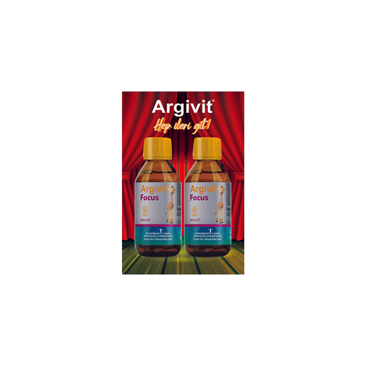 Argivit Focus Syrup 2'li Avantajli Paket 150 ml Zihin Gelisimi Icin Ozel Formul - MALLTURK