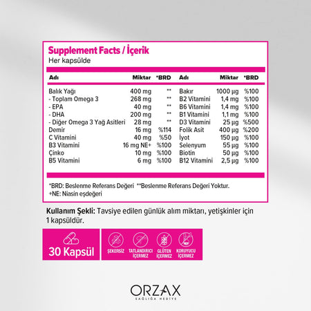 Orzax Ocean Mummy 30 Softgel Capsule - MALLTURK