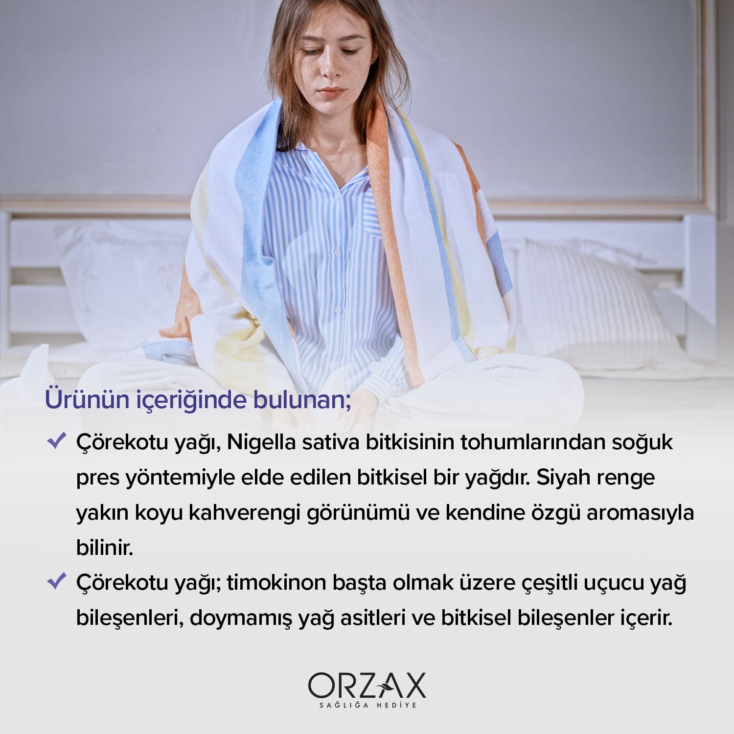 Orzax Ocean Black Seed Oil 1000 mg 60 Softgel Capsule Soguk Sikim - MALLTURK