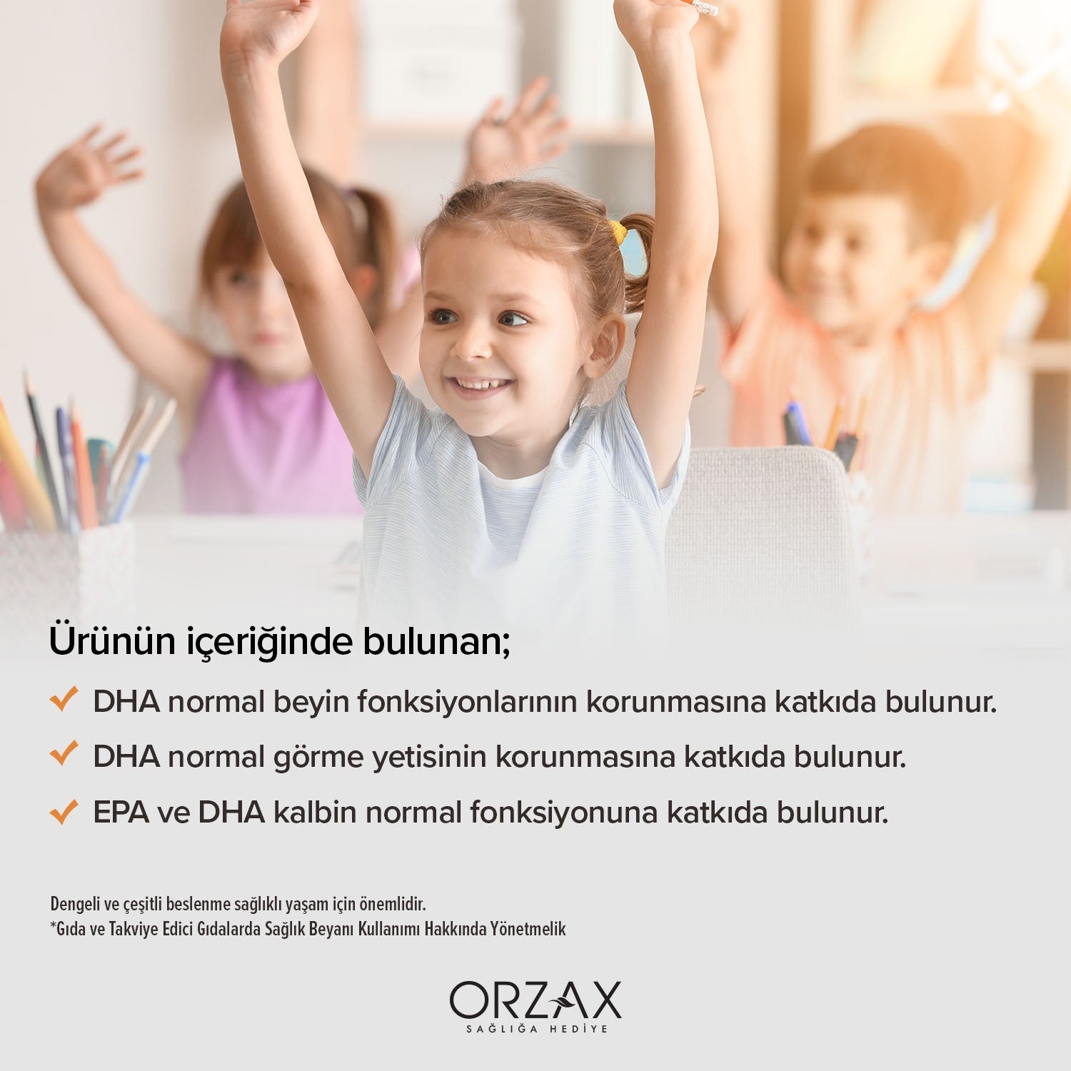 Orzax Ocean Fish Oil Orange Flavor Syrup 150 ml - MALLTURK
