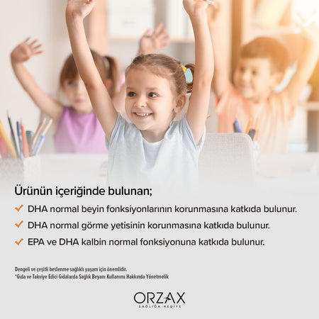 Orzax Ocean Fish Oil Orange Flavor Syrup 150 ml - MALLTURK