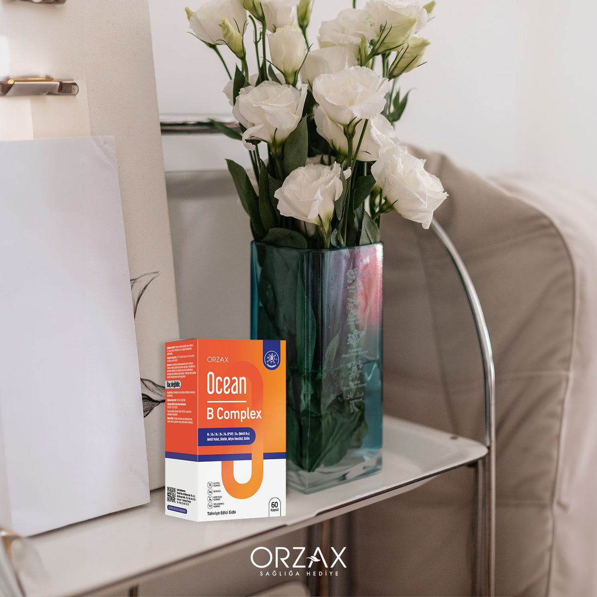 Orzax Ocean B Complex 50 Capsule Unflavored Dietary Supplement - MALLTURK