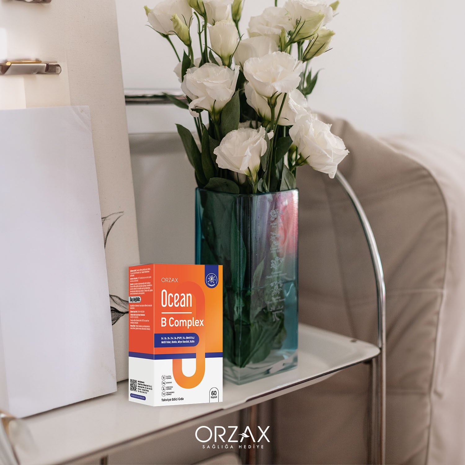 Orzax Ocean B Complex 50 Capsule Unflavored Dietary Supplement - MALLTURK