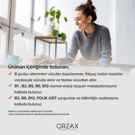 Orzax Ocean B Complex 50 Capsule Unflavored Dietary Supplement - MALLTURK