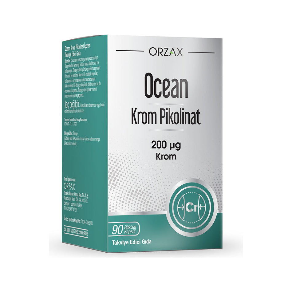 Orzax Ocean Krom Pikolinat 90 Capsule - MALLTURK