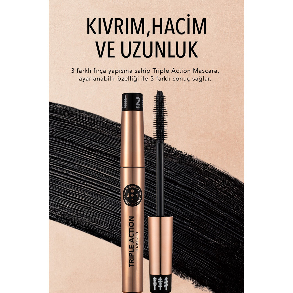 Flormar Triple Action Mascara