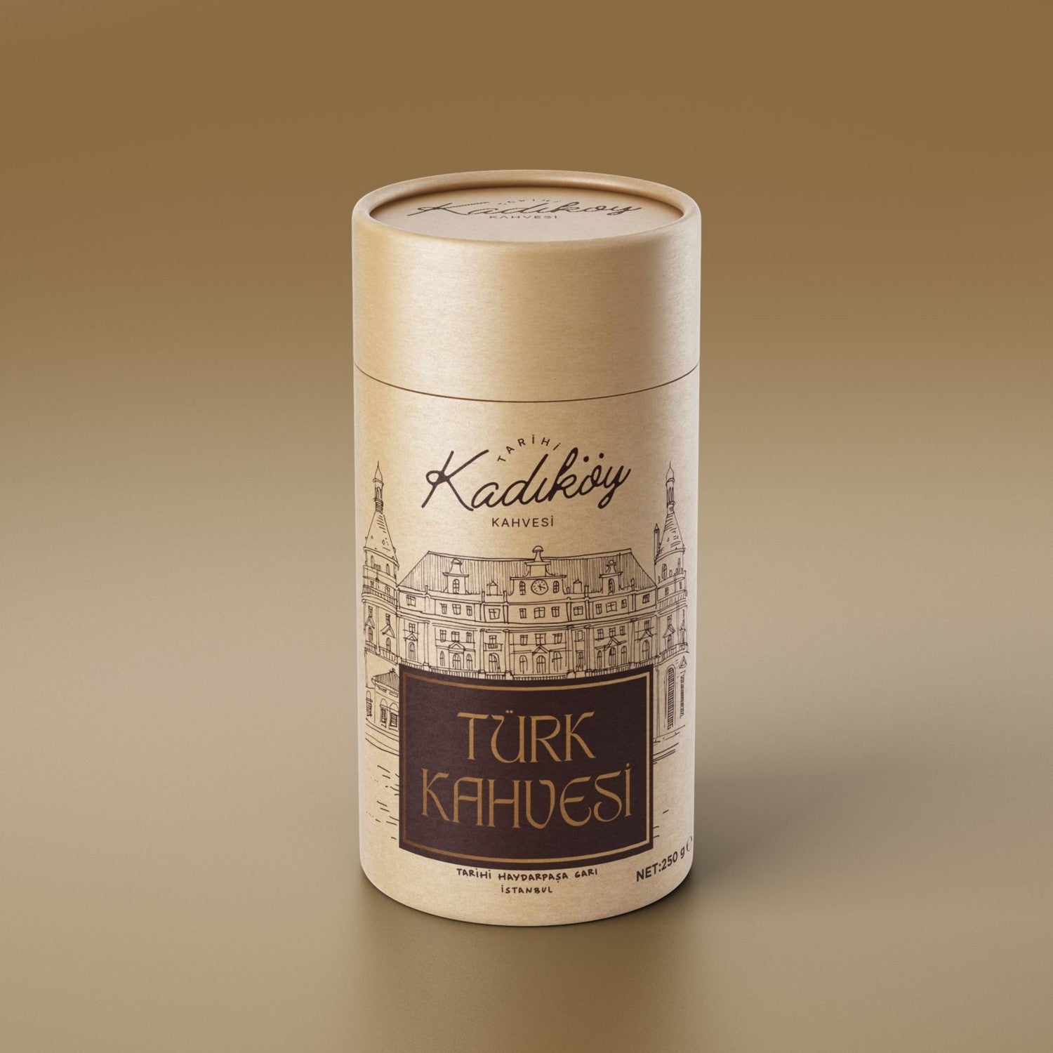Historic Kadikoy Coffee, 250 Gram Cylindrical Can - MALLTURK