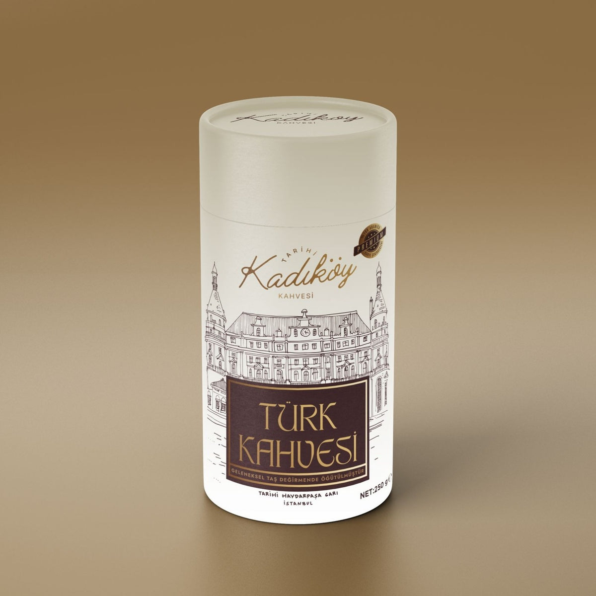 Historic Kadikoy Coffee Premium Historic Kadikoy Coffee 250 Gram Cylindrical Can - MALLTURK