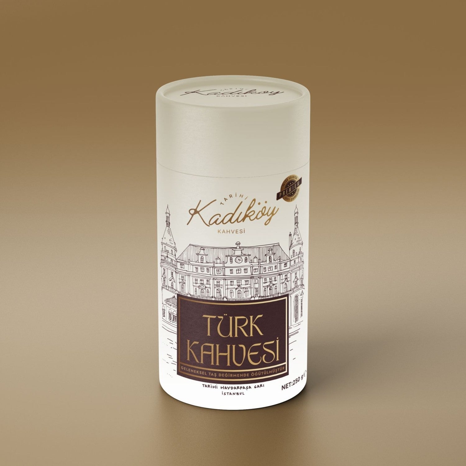Historic Kadikoy Coffee Premium Historic Kadikoy Coffee 250 Gram Cylindrical Can - MALLTURK