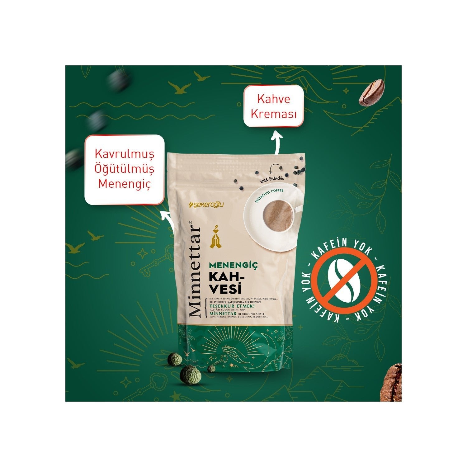 Sekeroglu Minnettar Menengic Coffee 165 g - MALLTURK