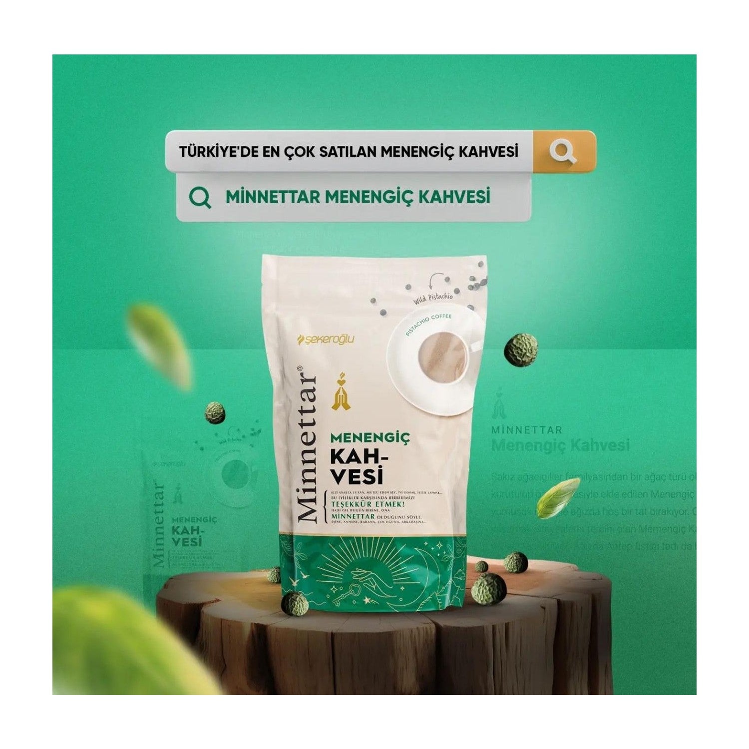 Sekeroglu Minnettar Menengic Coffee 165 g - MALLTURK